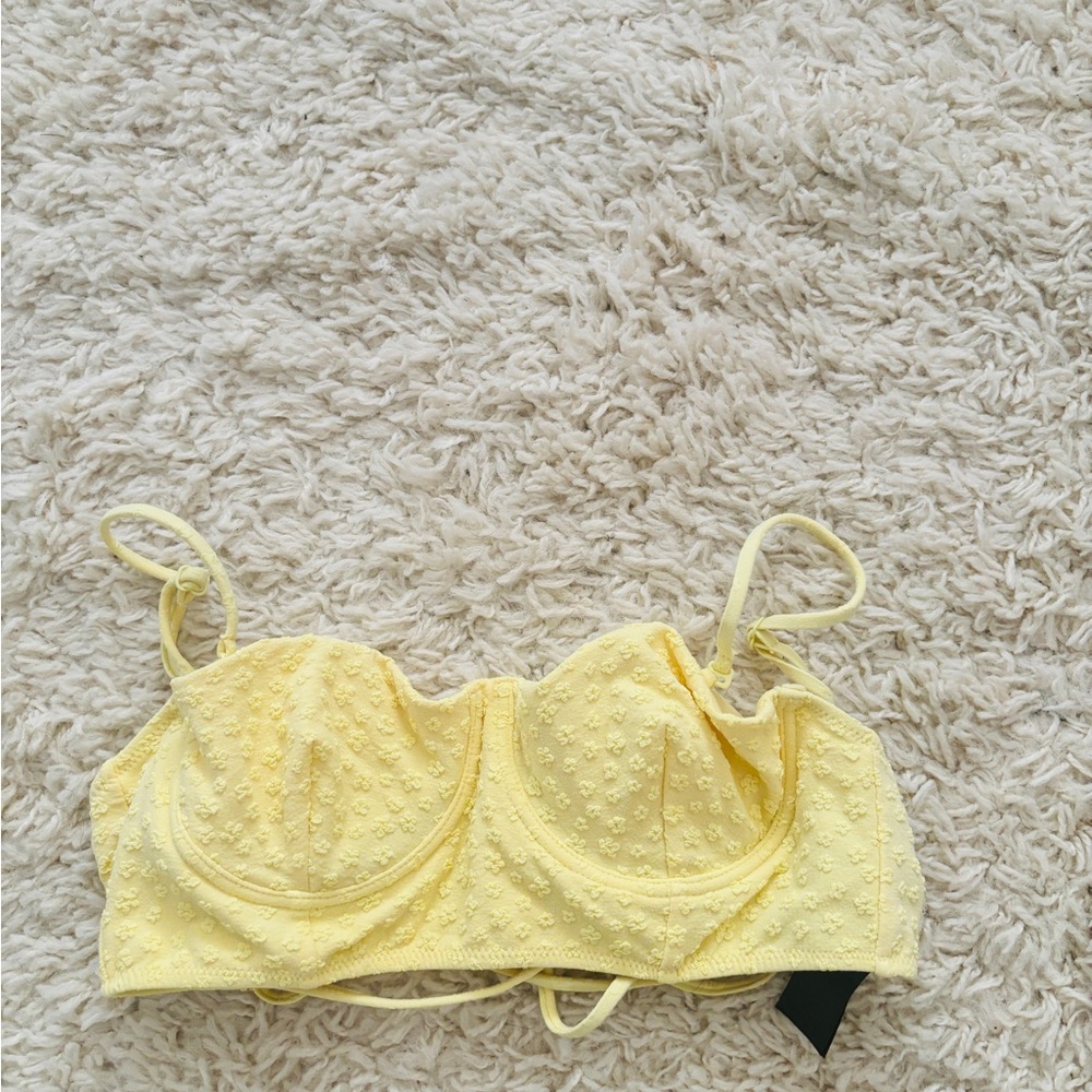 Yellow and white bikini Zara
